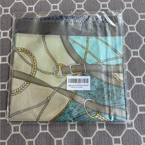 Silk Scarf with Nautical Design New in Package